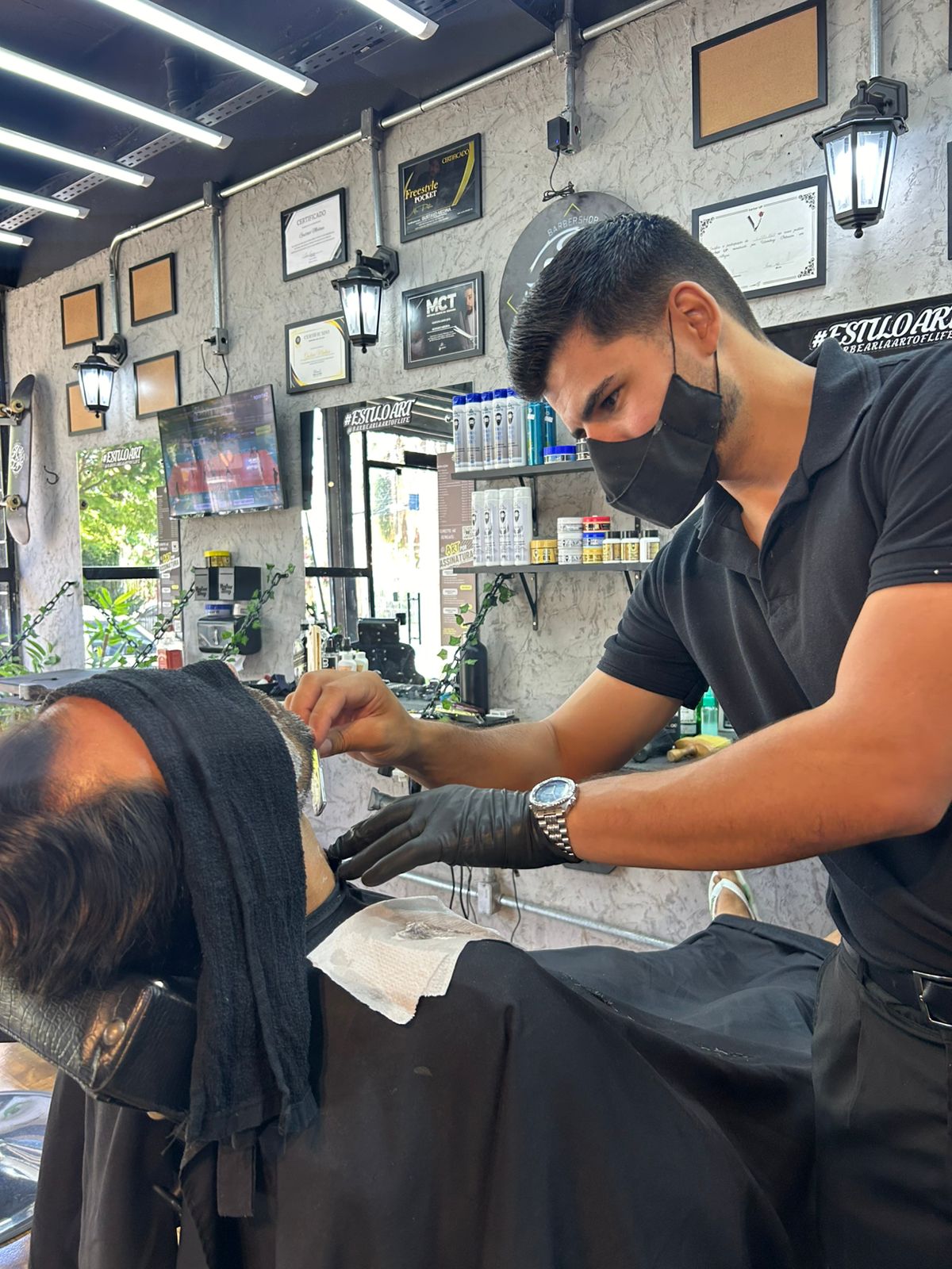 Alinhamento de barba com precisão